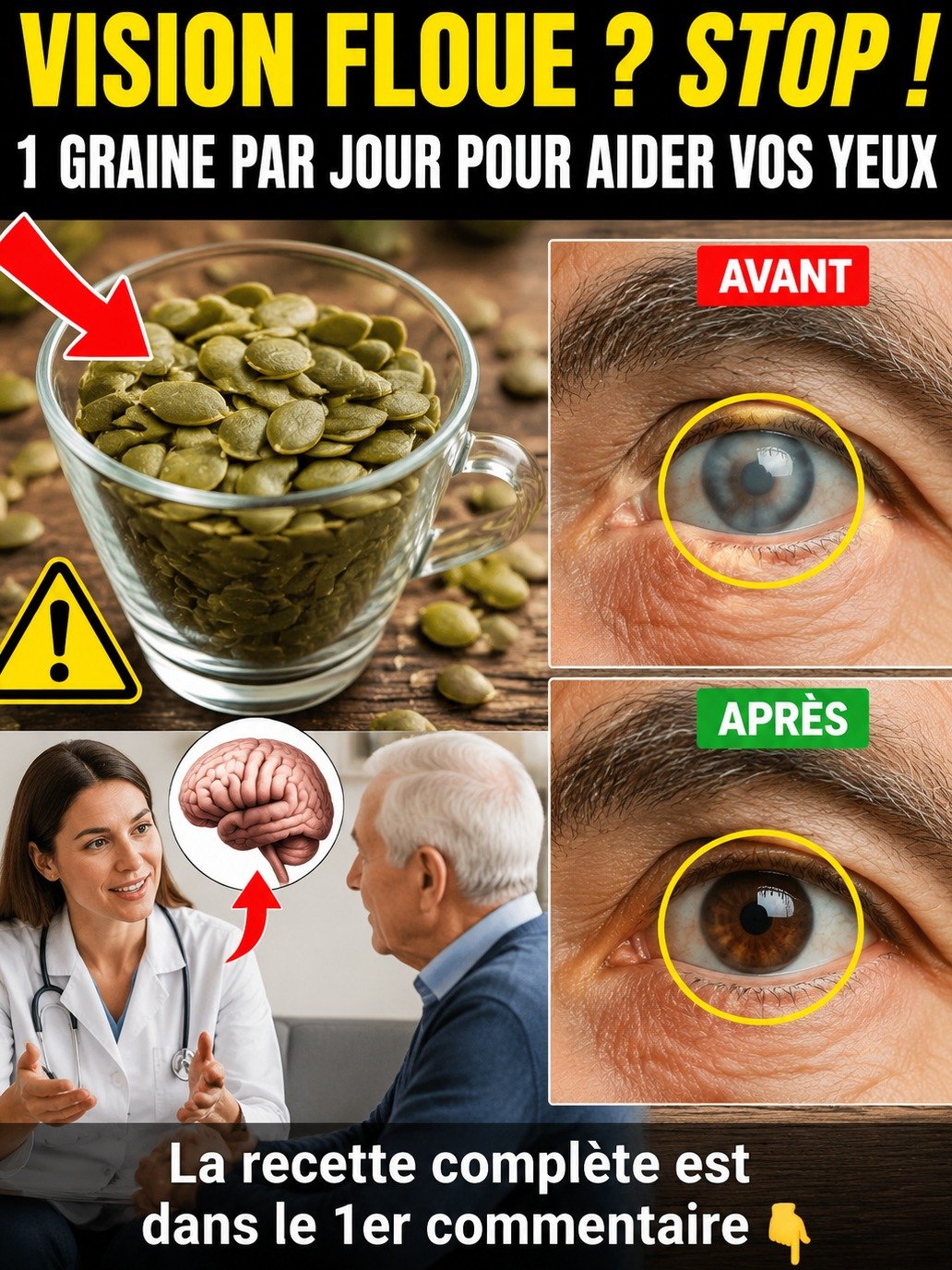 Le Secret Révélé : 3 Graines à Manger CHAQUE MATIN Pour une Vision Perçante et un Cerveau Vif, MÊME Après 90 Ans !