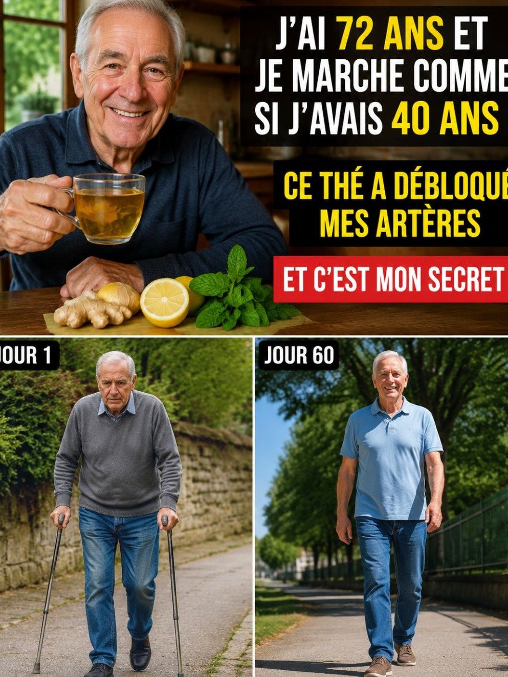 Plus de 60 ans ? Ce secret bien-être va CHANGER votre quotidien : 3 infusions miracles pour une circulation et une mobilité au TOP !