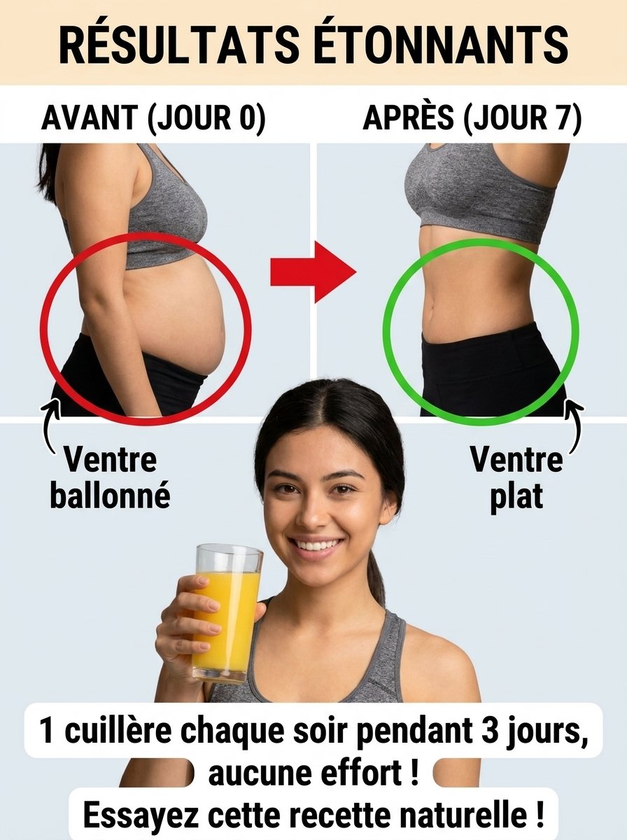 Ventre Plat en 3 Jours : Le Secret Viral qui Cache un VRAI Danger ! Ce que personne ne vous dit sur la 'cuillère magique' du soir...