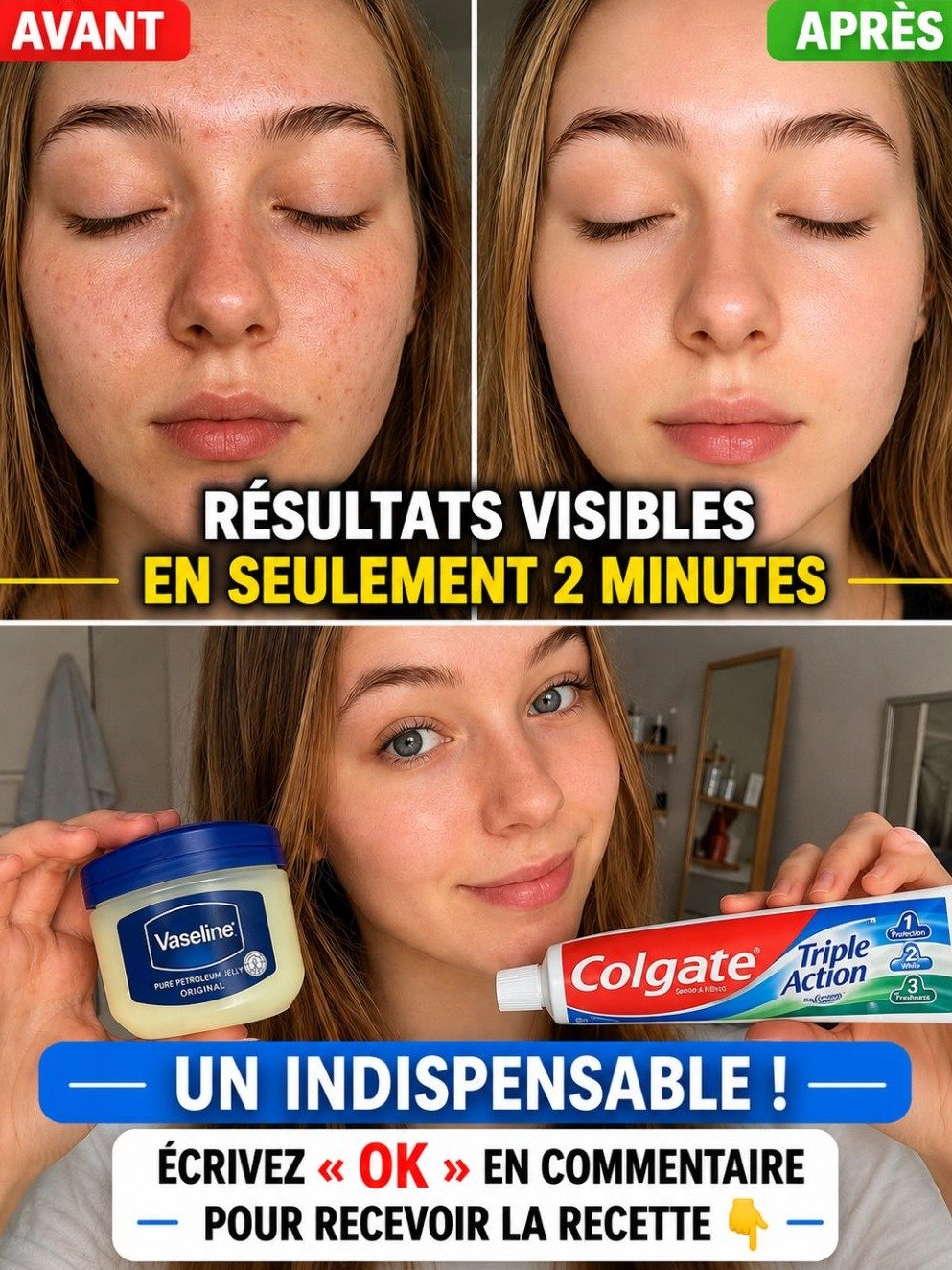 Le Secret Que 99% Des Femmes de Plus de 50 Ans Ignorent : Vaseline + Dentifrice, Le Duo Insoupçonné Pour Une Peau Transformée !
