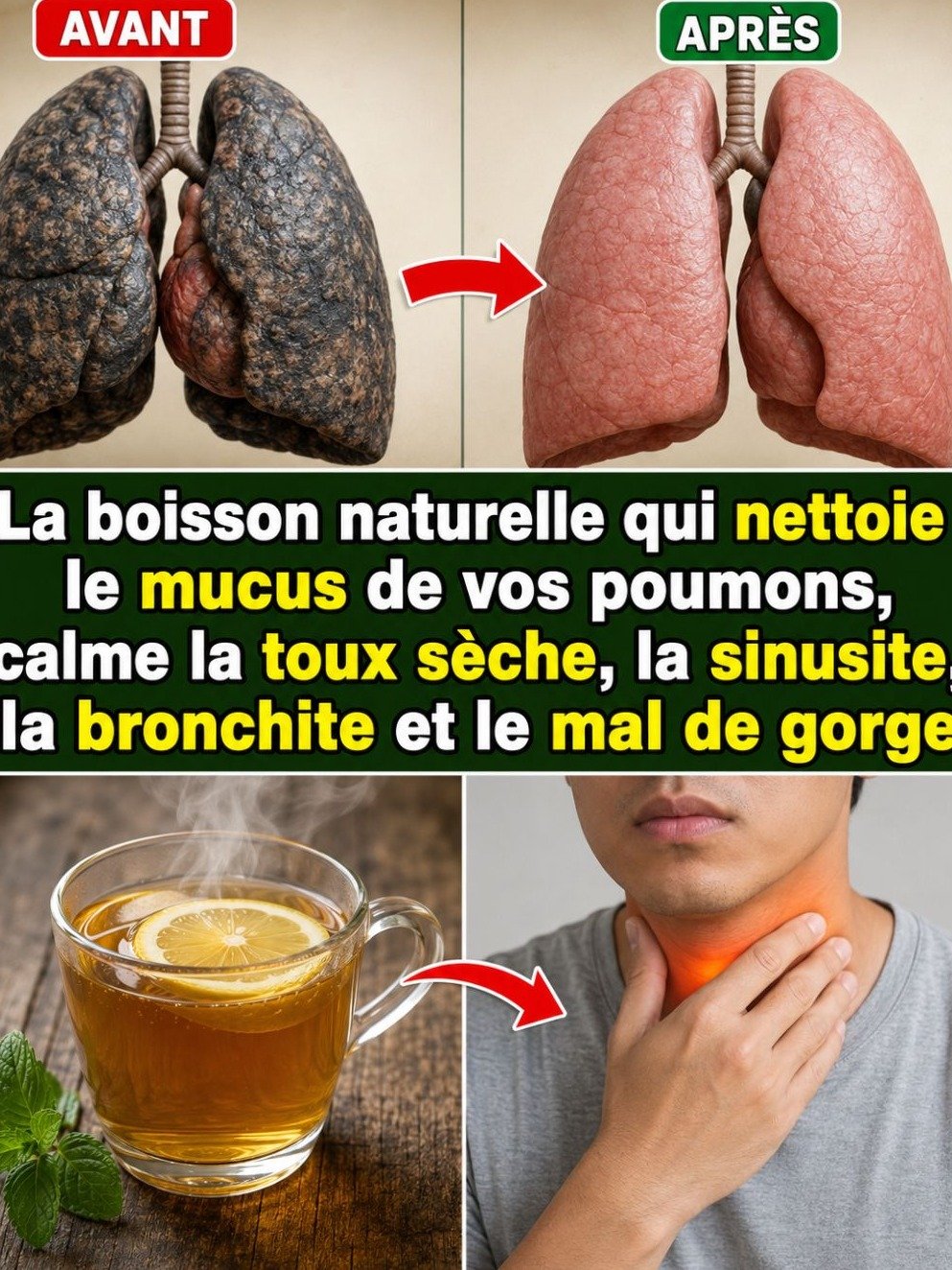 Respirez ENFIN ! Le secret ancestral de ma grand-mère pour des poumons purifiés en 7 jours (Une tisane que personne ne vous a montrée)