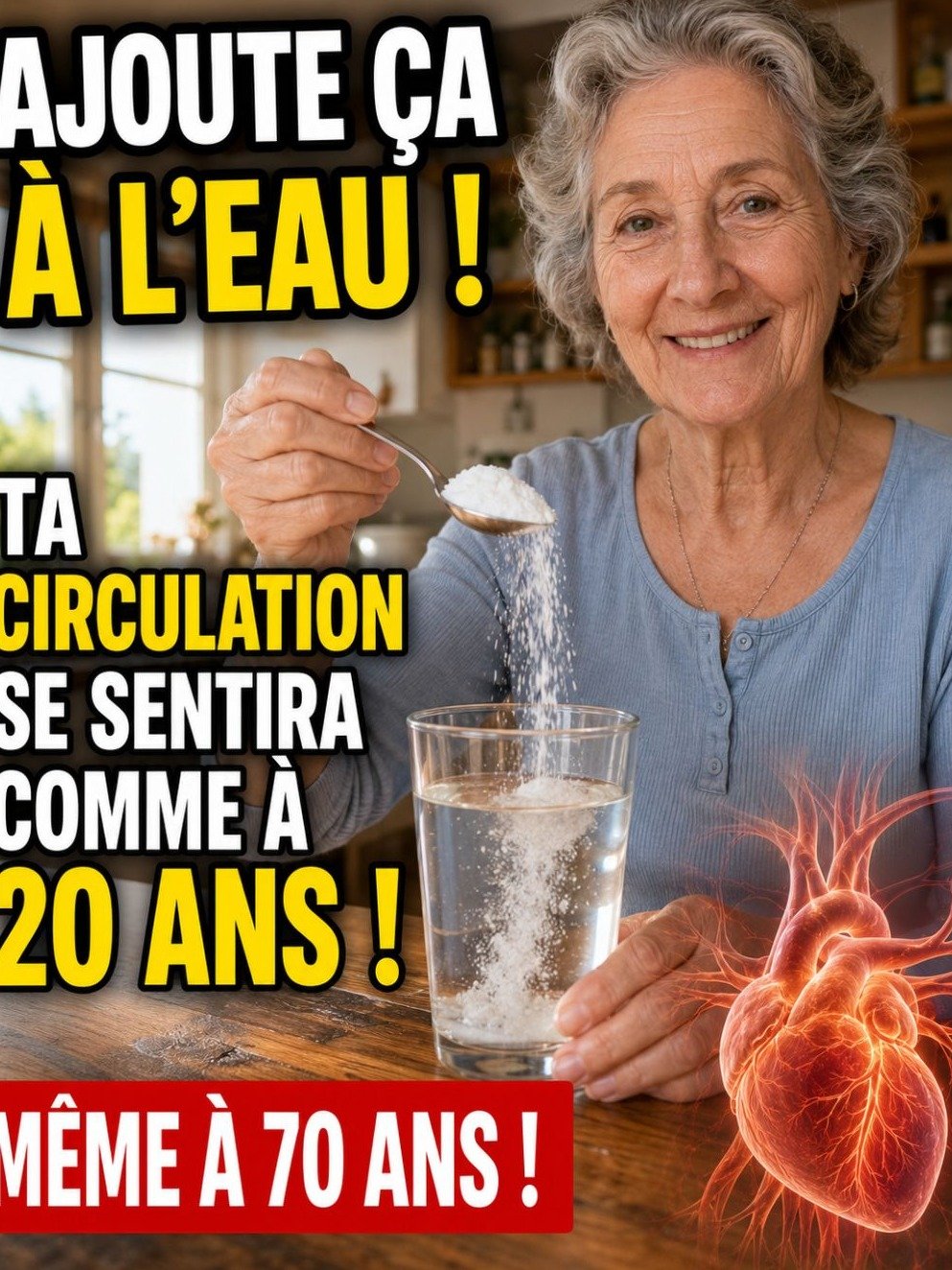 Seniors : Vous buvez de l'eau de la mauvaise façon ! Ajoutez ce minéral SECRET pour une circulation parfaite et retrouvez une énergie INCROYABLE (Recette Facile)