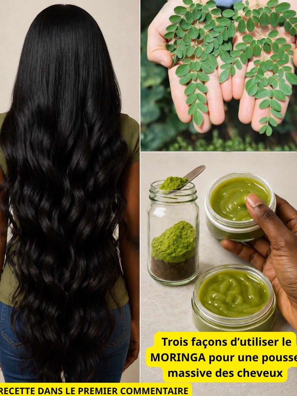 Le Secret Viral pour des Cheveux XXL : 3 Méthodes au Moringa Qui Vont Révolutionner Votre Pousse (Naturellement) !