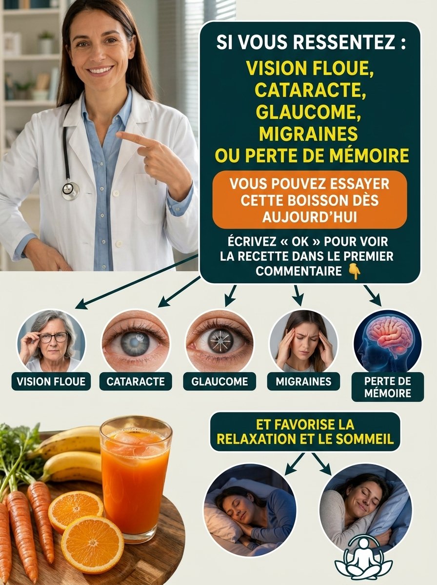 Le Secret Que L'Industrie Ne Vous Dira Jamais : Ce Jus à 3 Ingrédients Va Révolutionner Votre Vue et Votre Mémoire !