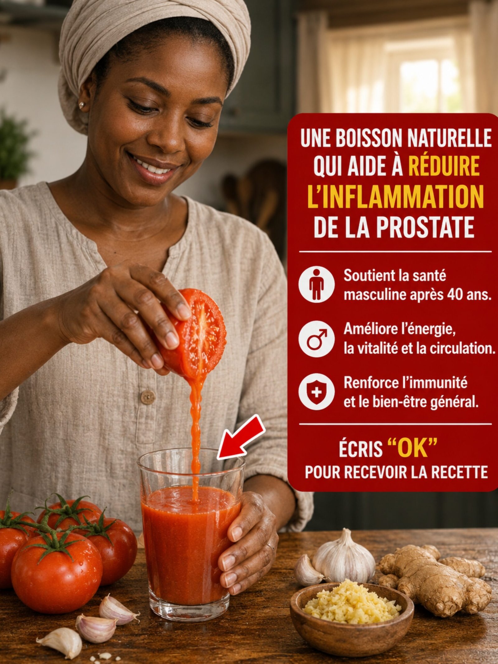 Jus de Tomate, Ail et Citron : Le Rituel Secret Que Les Hommes de Plus de 50 Ans S'Arrachent Pour Leurs Reins et Leur Prostate !