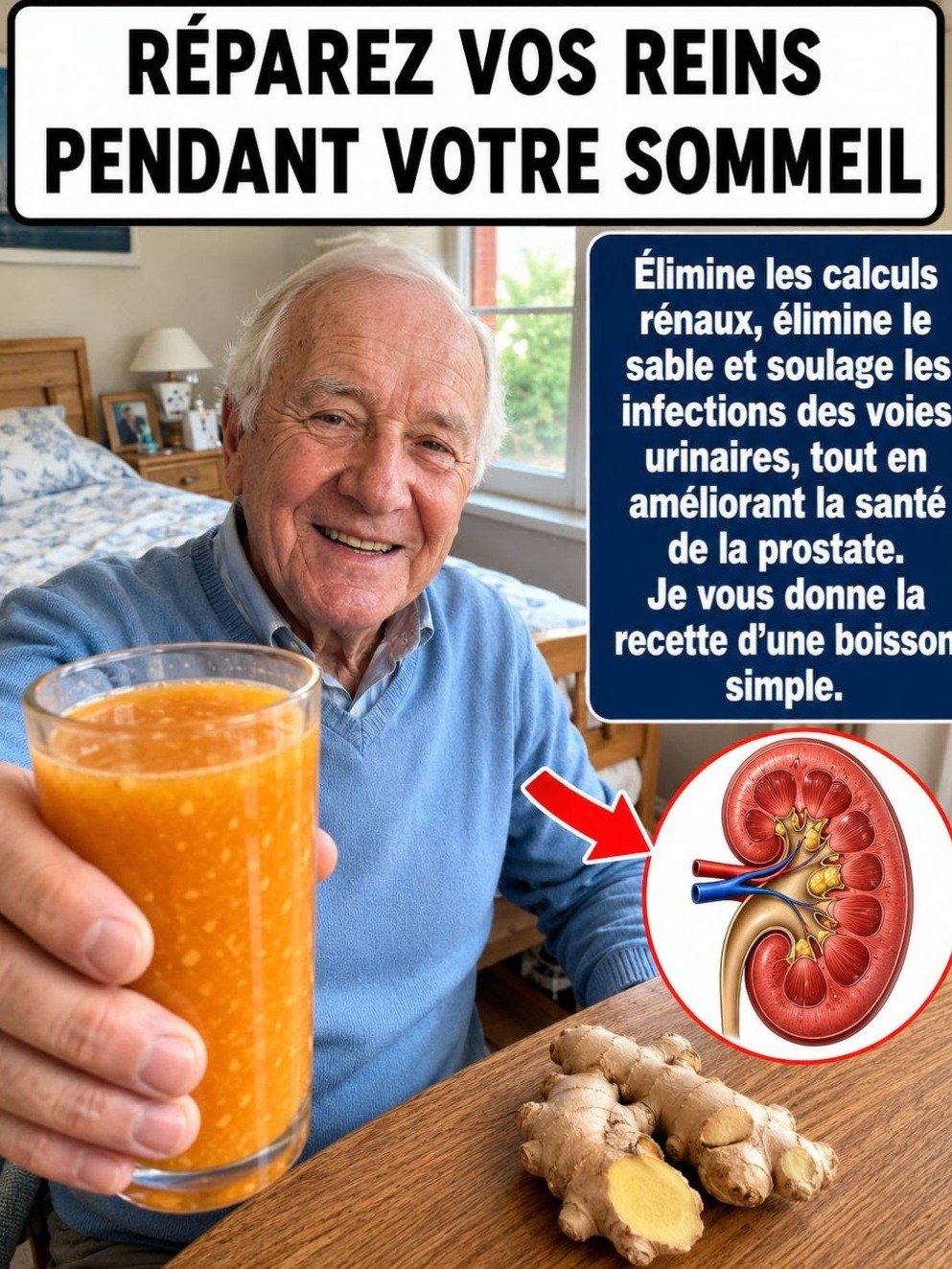 Le Secret Naturel Oublié : 1 Verre Par Jour Pour Des Reins, Voies Urinaires et Prostate en Pleine Santé ! Vous Devez Essayer Ça !
