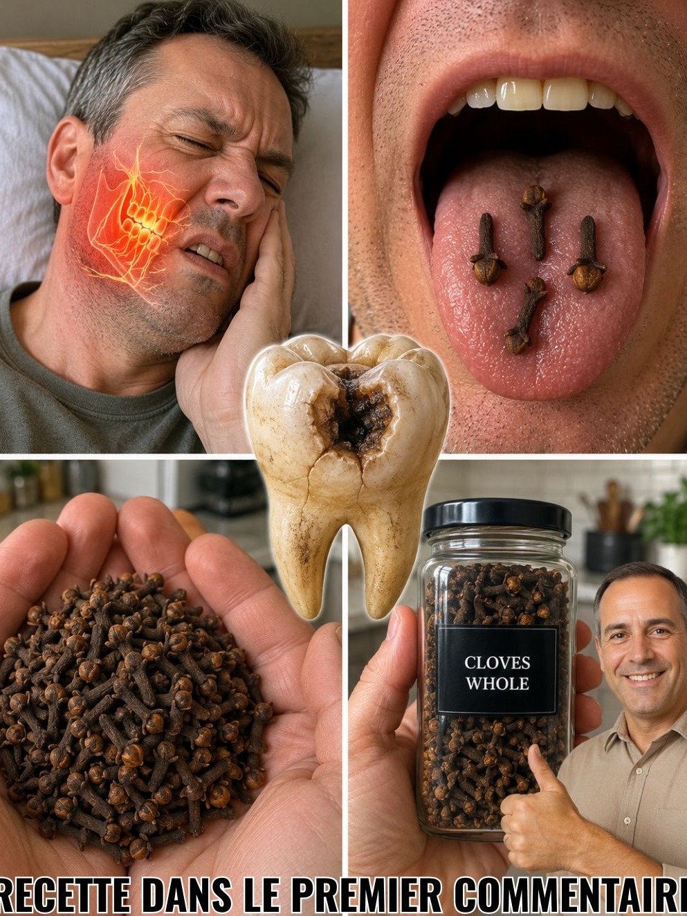 Mal de Dents Insoutenable ? Cette ASTUCE Naturelle avec un Simple Clou de Girofle Élimine la Douleur en MINUTES !
