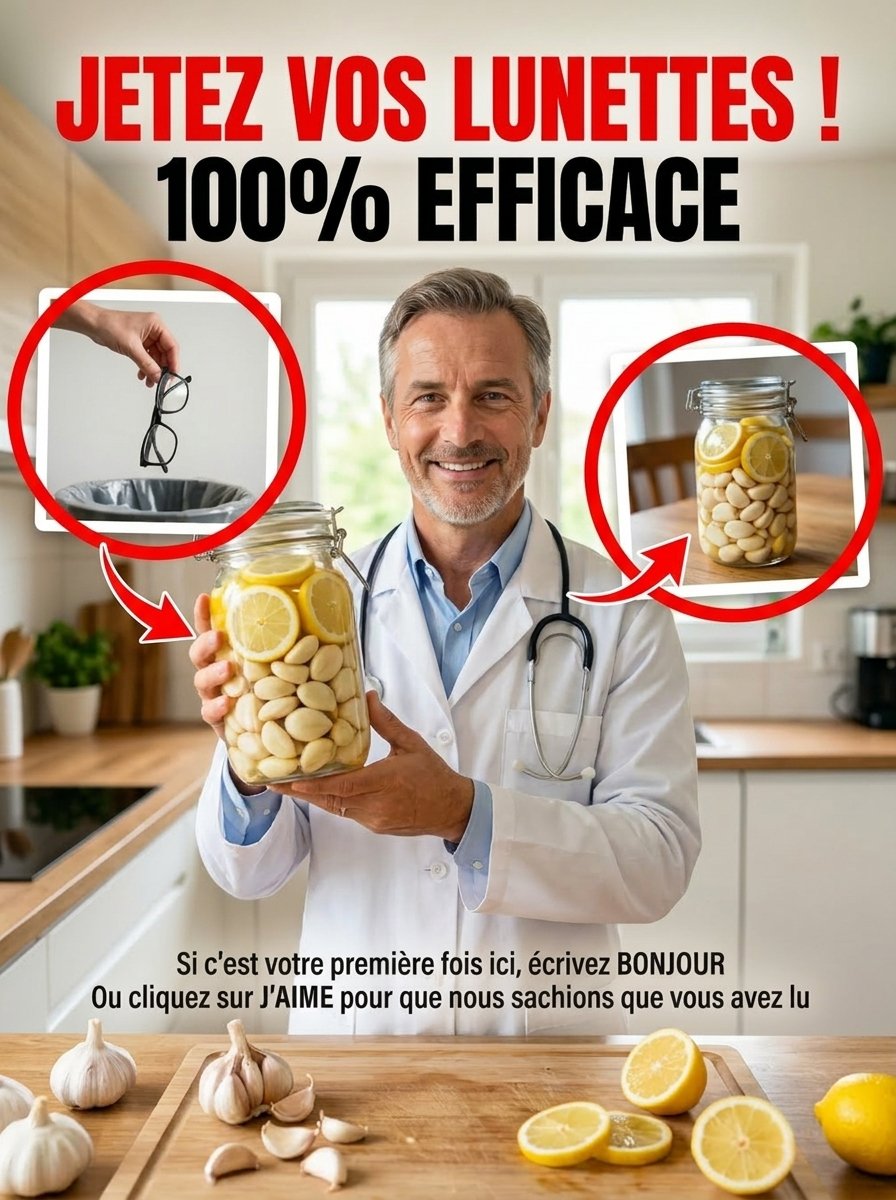 Le SECRET ANCESTRAL au citron et à l'ail que vos yeux fatigués vous SUPPLIENT d'essayer (avant qu'il ne soit trop tard !)