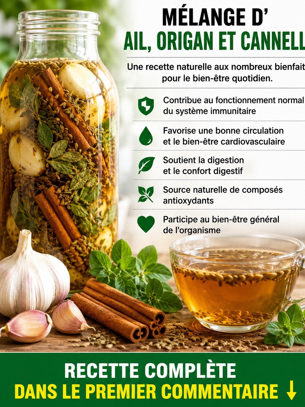 Le SECRET Oublié : Ce Mélange d'Ail, Origan et Cannelle Peut RÉVOLUTIONNER Votre Santé ! (La Recette Ultime Révélée) ✨
