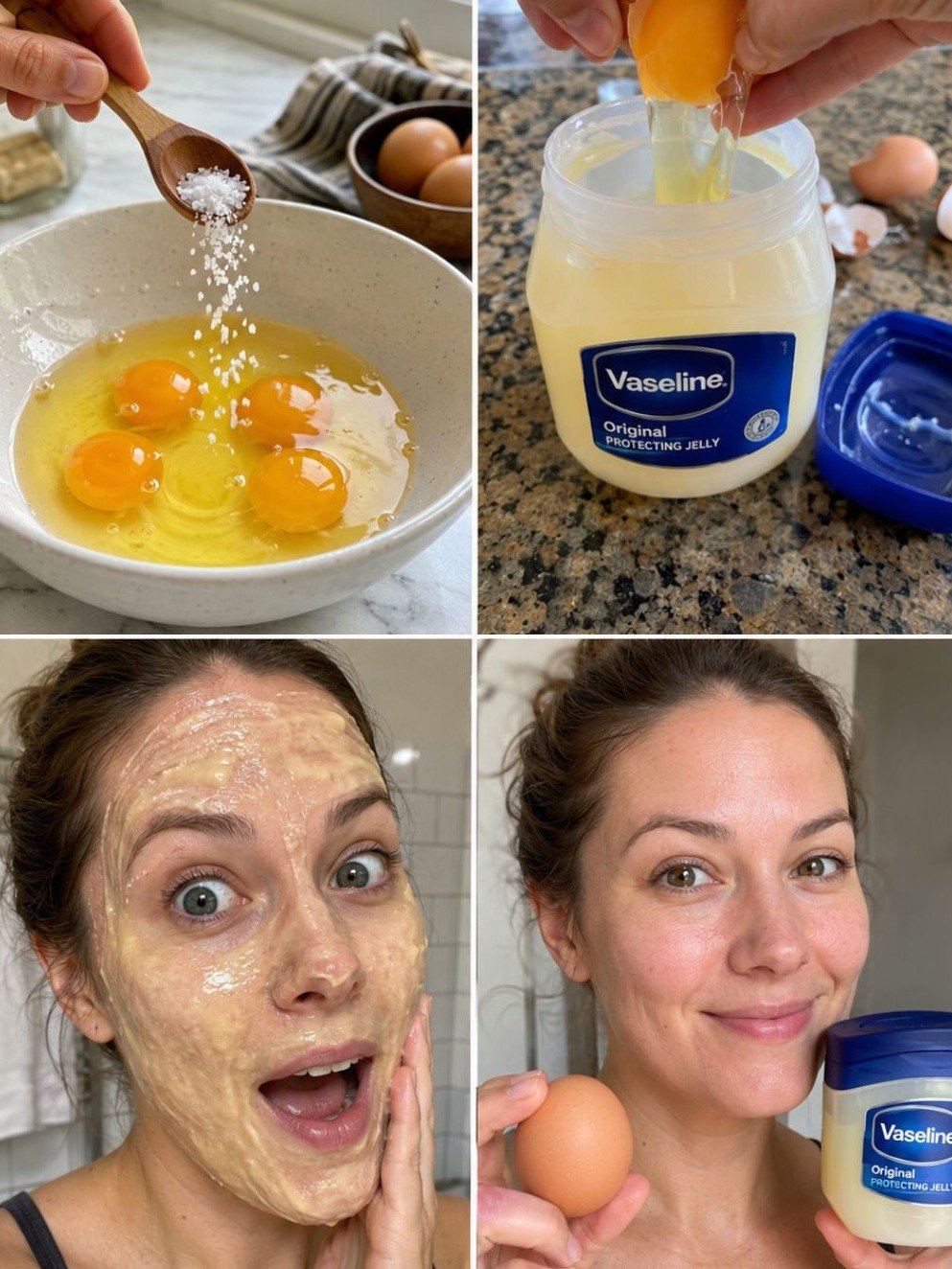 Oubliez le Botox : Cette Astuce Simple Vaseline & Œuf Rajeunit Votre Peau Instantanément (Le Secret que Personne Ne Vous Dit !) ✨🥚