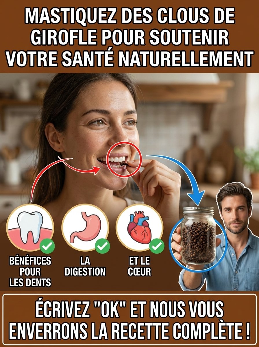 Le SECRET MÉCONNU des clous de girofle : Mâchez-en UN SEUL chaque jour et voyez ce qui se passe dans votre corps !
