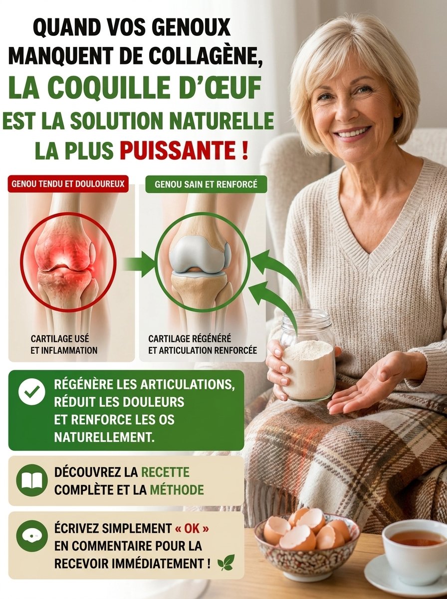LE SECRET CHOC : Ne Jetez PLUS Jamais Vos Coquilles d'Œufs ! Elles Cachent Le Calcium Naturel Le Plus Puissant Pour Des Os D'Acier !
