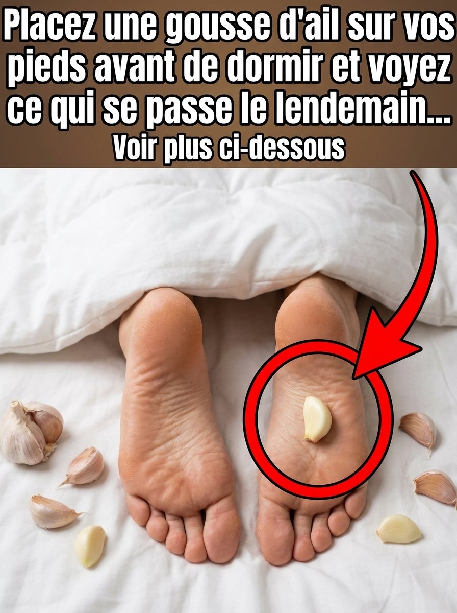 Le Secret Choc Révélé : Ce Qui Arrive VRAIMENT Quand Vous Mettez de l'Ail Sous Vos Pieds Avant de Dormir (Et Ce N'est Pas Ce Que Vous Croyez) !