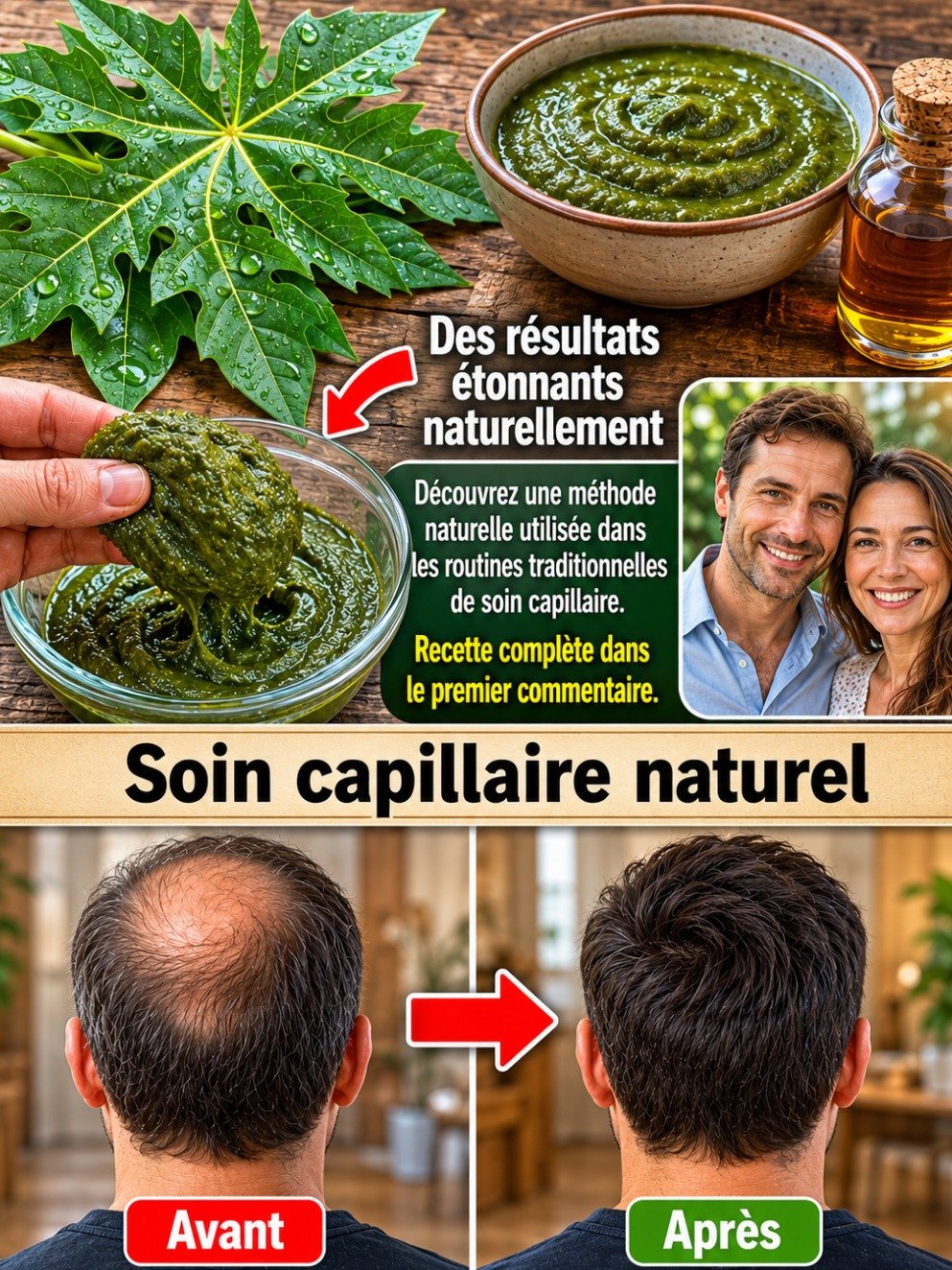 Le Secret ULTIME des Feuilles de Papaye : 7 Jours Pour Des Cheveux Incroyables (Vous Regretterez de Ne Pas Avoir Su Avant !)