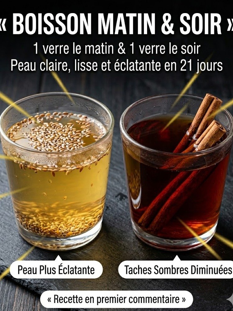 Le Secret Révélé : 2 Boissons Naturelles Qui VONT Transformer Votre Peau pour un Éclat Incroyable (Ne Passez Pas à Côté !)