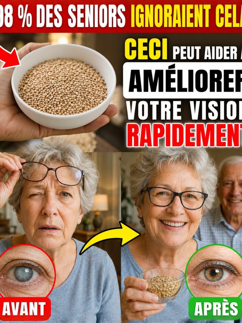 Le Secret Viral des Experts : 3 Graines Simples Qui PEUVENT Rajeunir Votre Vision Après 60 Ans (Ne Le Manquez Pas !)