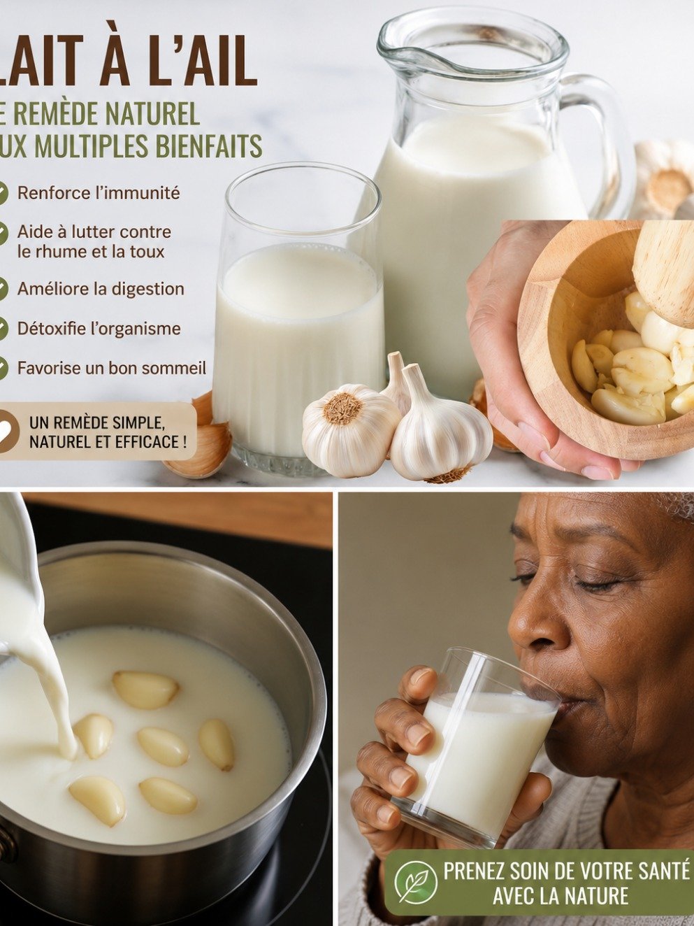 Le Secret Ancien Révélé : Mélangez Ail et Lait et Préparez-vous à une Transformation Santé Totale (Les 5 Bienfaits Inattendus Vont Vous Étonner!)