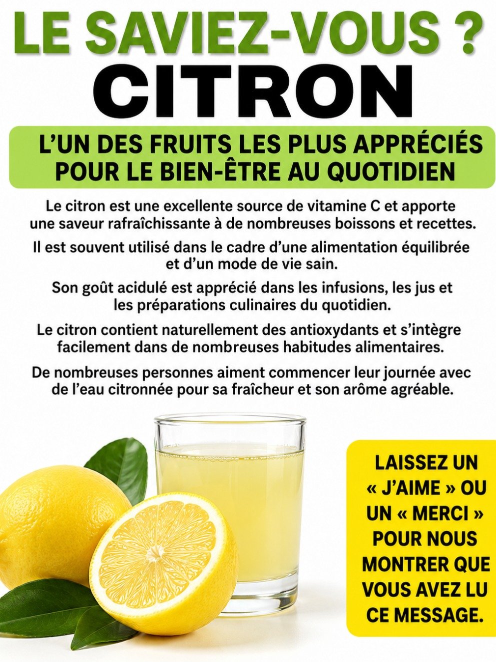 Ne Sous-Estimez Plus Jamais le Citron : Les 8 Secrets Étonnants Qui Vont Révolutionner Votre Santé Quotidienne !