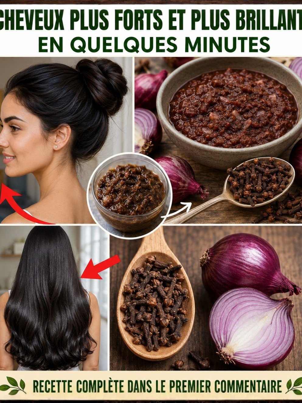 Le Secret Viral Oublié de Vos Grand-Mères : Comment les Pelures d'Oignon et les Clous de Girofle Vont Révolutionner la Pousse de Vos Cheveux !