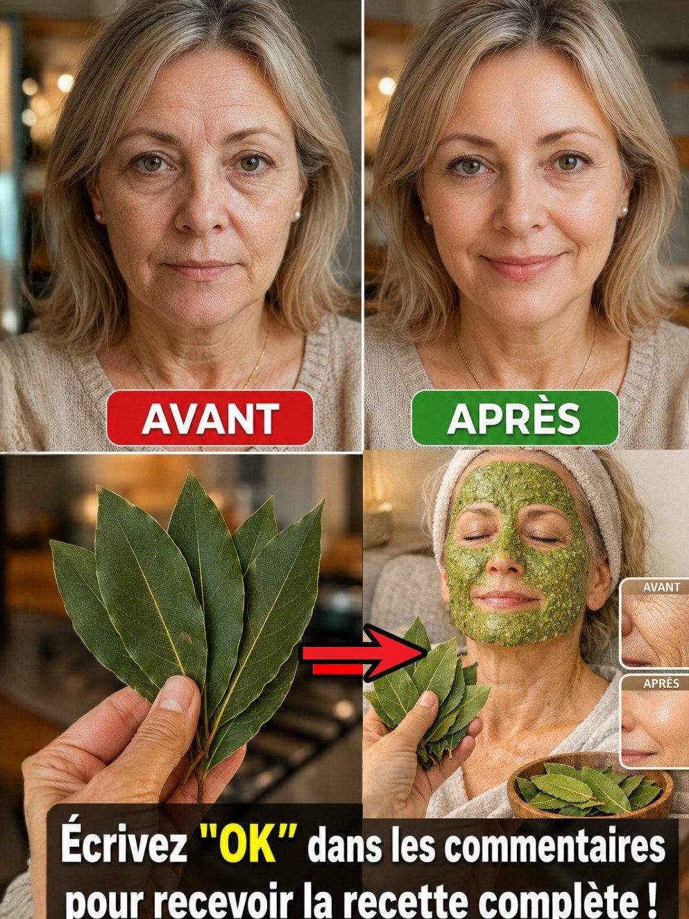 L'Industrie de la Beauté DÉTESTE ce Secret : Les Feuilles de Laurier Rajeunissent Votre Peau de 10 Ans (Sans Chirurgie !)