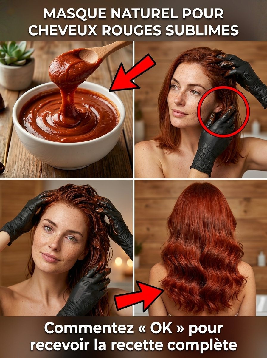 Le SECRET Bordeaux Profond : Cette Astuce Naturelle Simple Que PERSONNE Ne Vous Dit Pour Des Cheveux Magnifiques (Adieu les Teintures !)