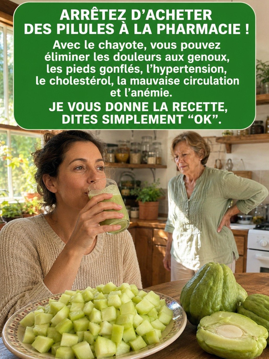 La Boisson VIRALE que Personne ne Vous Dit : Ce Jus de Chayote VA DÉTOXIFIER Votre Corps, PROTÉGER Votre Cœur et FAIRE FONDRE Vos Kilos !