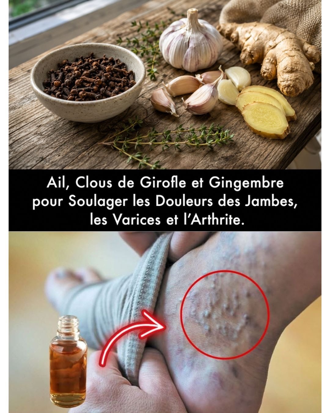 Le Secret Millénaire aux 5 Ingrédients : Éliminez Douleurs, Varices et Arthrite Naturellement (Vous ne voudrez plus vous en passer) !