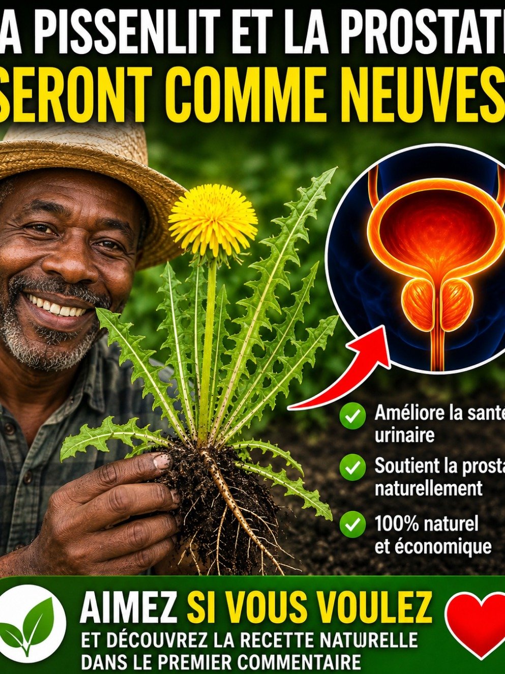 Le Secret Oublié de Votre Jardin : Comment le Pissenlit Peut Révolutionner Votre Vessie et Votre Prostate DÈS AUJOURD'HUI !