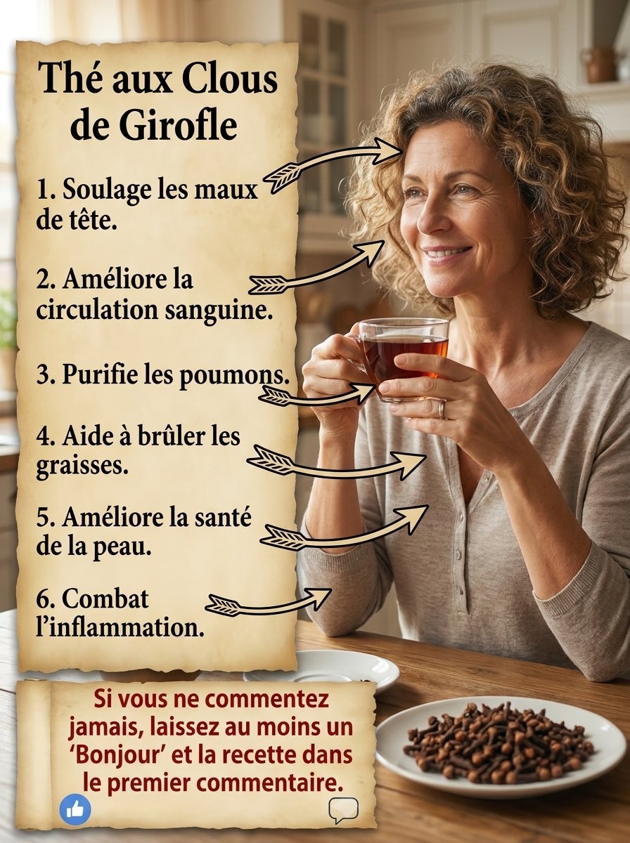 Le Secret Oublié des Anciens : 7 Raisons Étonnantes d'Intégrer le Thé aux Clous de Girofle à Votre Routine DÈS AUJOURD'HUI !