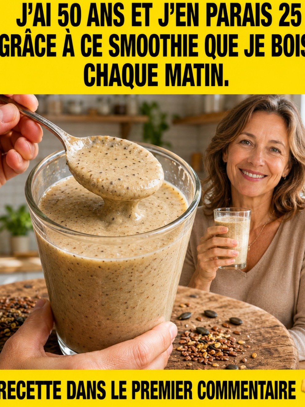 Le Secret Anti-Âge Après 40 Ans : Ce Smoothie Quotidien Va Rajeunir Votre Peau, Booster Votre Énergie et Éliminer les Ballonnements (Vous ne le croirez pas !)