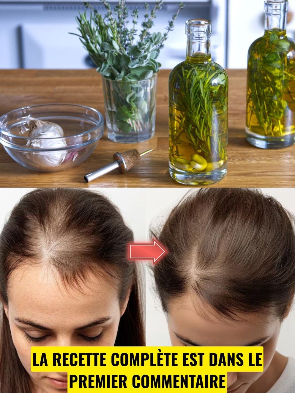 Cheveux Terne ou Fin ? Découvrez l'Huile Maison aux 3 Ingrédients Magiques qui Va Révolutionner Votre Routine !