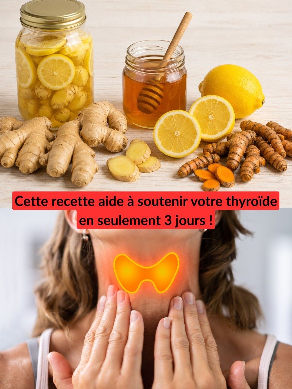 Le Secret Révélé : Ce mélange simple de Gingembre, Citron et Miel peut soutenir votre thyroïde (et vous ne voudrez plus vous en passer) !