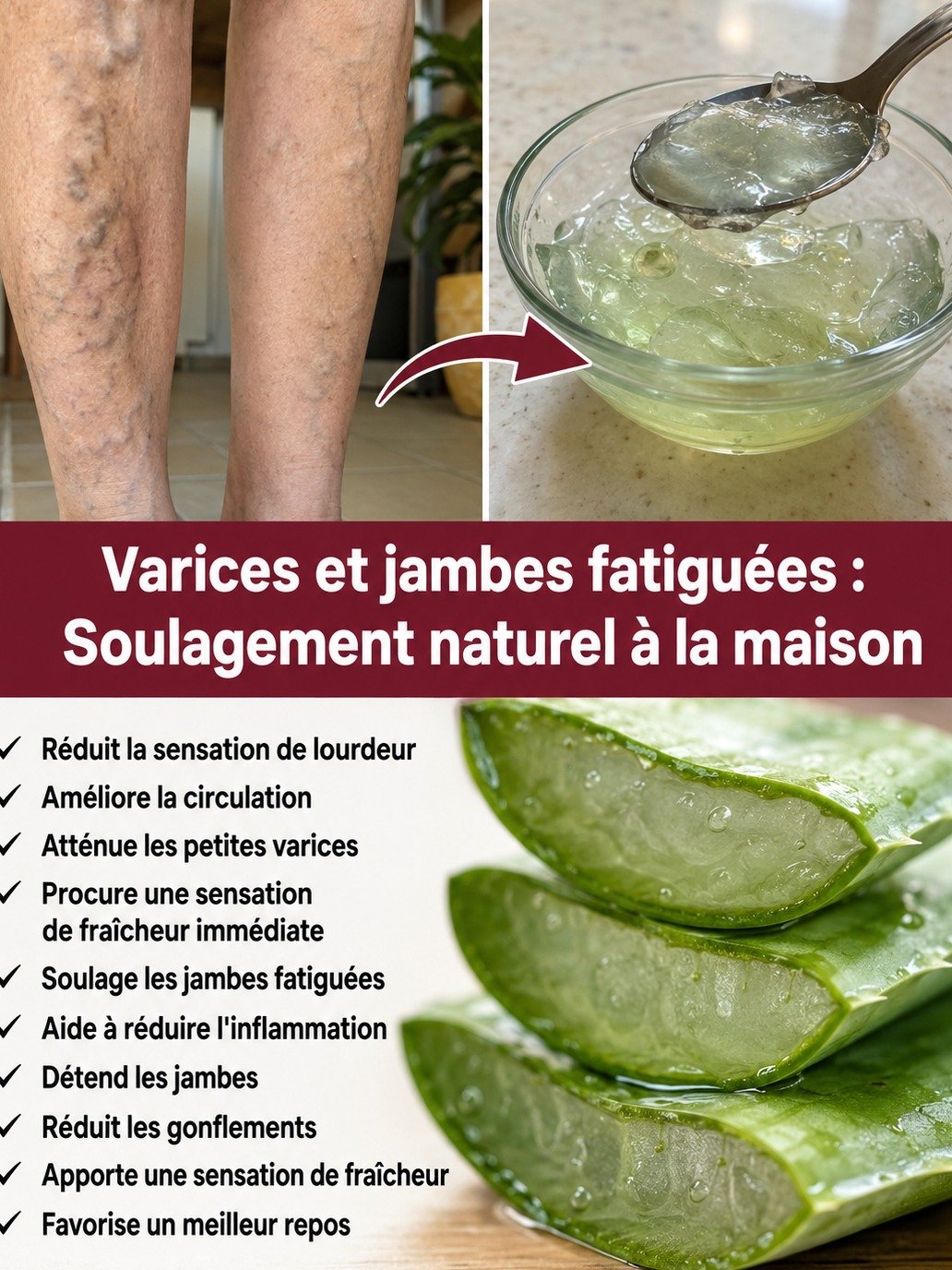 Révélation : L'Aloe Vera est Votre Arme Secrète Contre les Jambes Lourdes, Varices et l'Arthrite ! Ne Ratez Pas Ça !