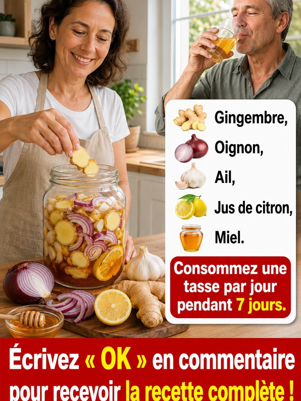 Le Secret Millénaire Révélé : Ce Mélange Gingembre, Oignon, Ail, Citron & Miel Va Révolutionner Votre Bien-être (Et Vous L'Avez Déjà Chez Vous) !