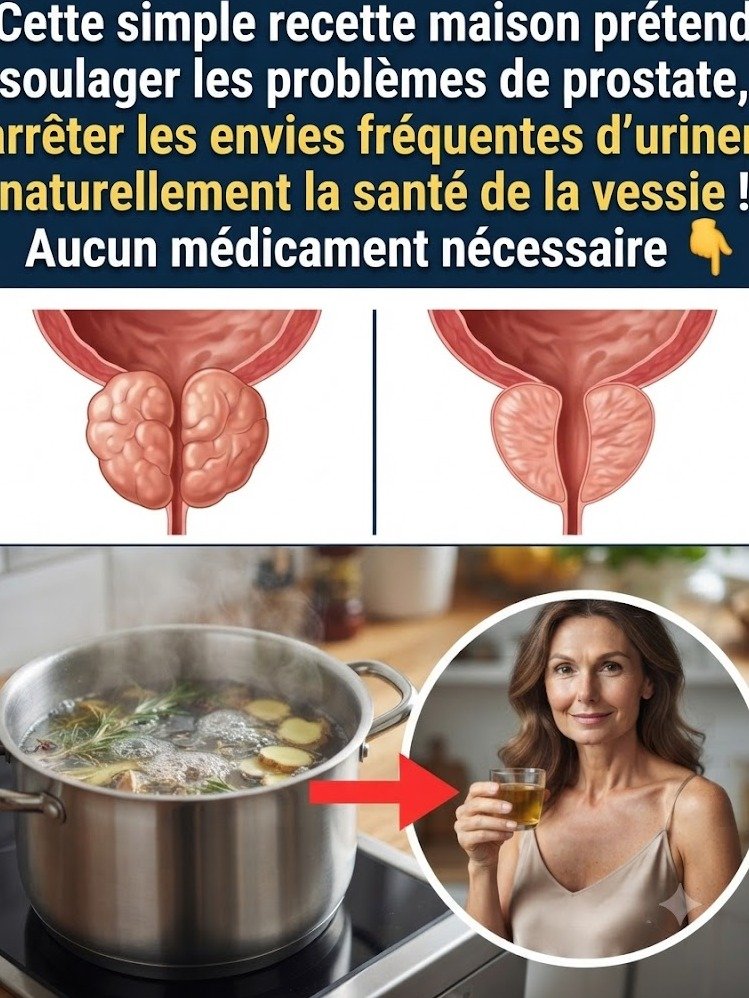 Prostate gonflée : La boisson naturelle qui met fin aux réveils nocturnes incessants