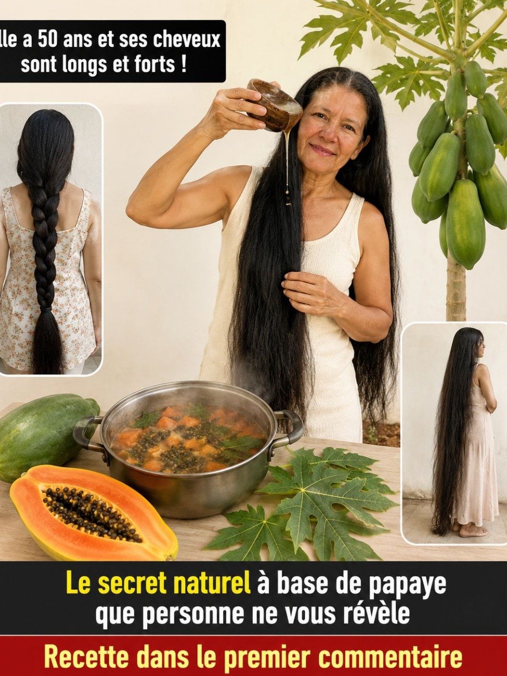 L'erreur FATALE que tout le monde fait avec les feuilles de papayer pour des cheveux de rêve (et comment l'éviter ABSOLUMENT) !