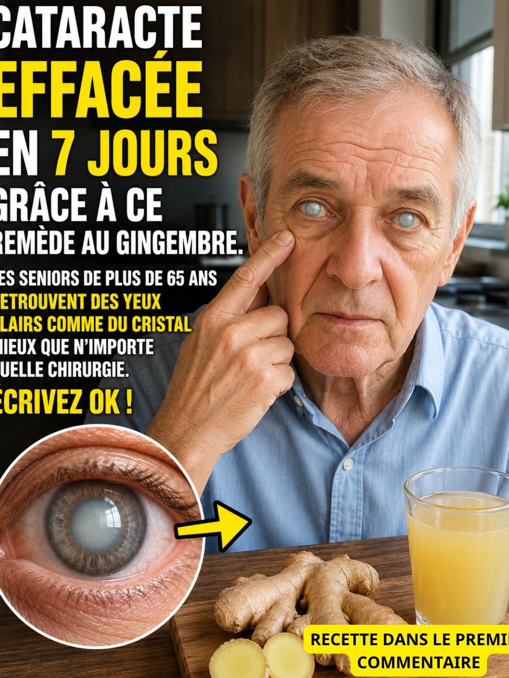 Vision Brouillée Après 65 Ans ? Découvrez LE Secret Simple Au Gingembre Que Personne Ne Vous Révèle Pour Vos Yeux !