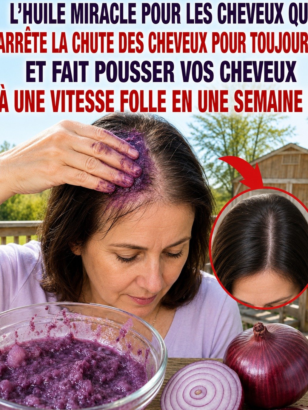 Chute de Cheveux ? Le Secret Insoupçonné de l'Oignon Rouge Révélé : Votre Chevelure Ne Sera Plus Jamais la Même !