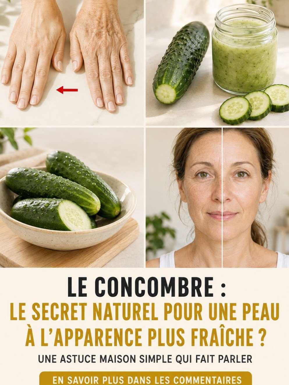 5 astuces géniales au concombre pour un teint éclatant (adieu les poches !)