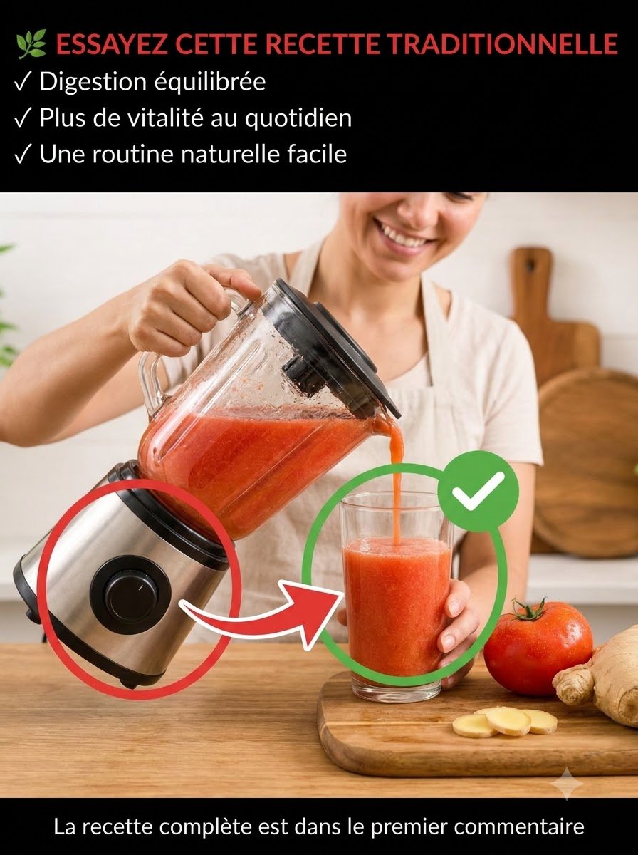 Le Secret Bien Gardé : Cette Boisson Tomate-Gingembre Va Révolutionner Votre Bien-Être Quotidien (Et Vous Ne Voulez Pas Manquer Ça) !