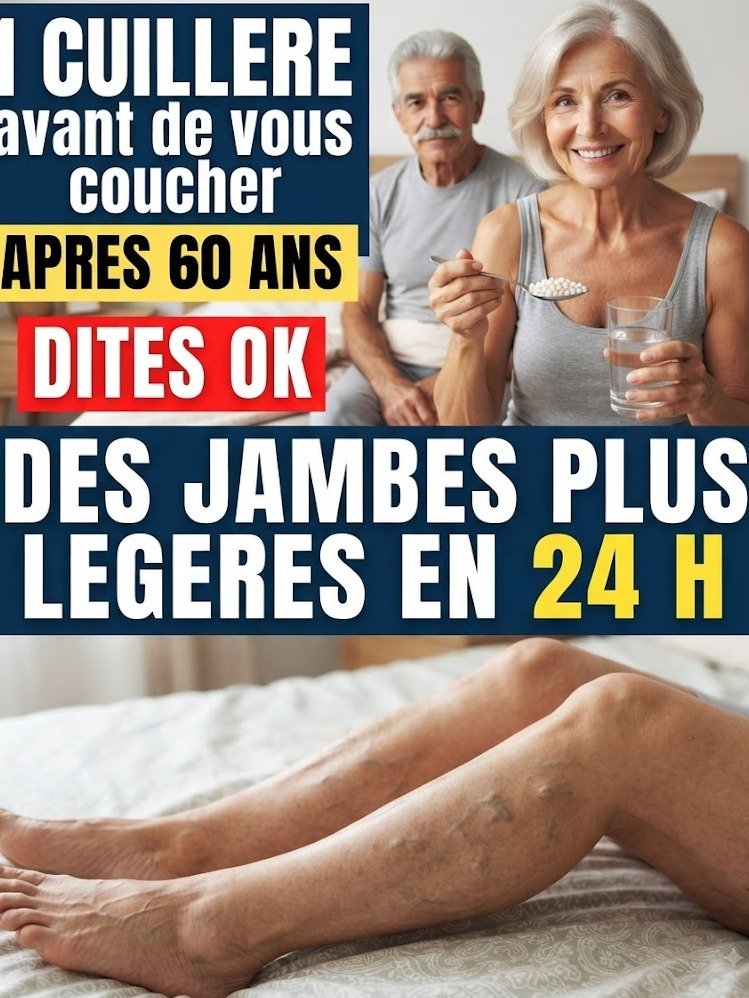 Jambes lourdes : cet aliment simple à manger avant de dormir pourrait tout changer