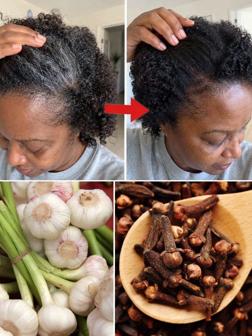 Le Secret Oublié pour des Cheveux Gris Éclatants : Cette Recette Maison à l'Ail et aux Clous de Girofle Va Révolutionner Votre Routine !
