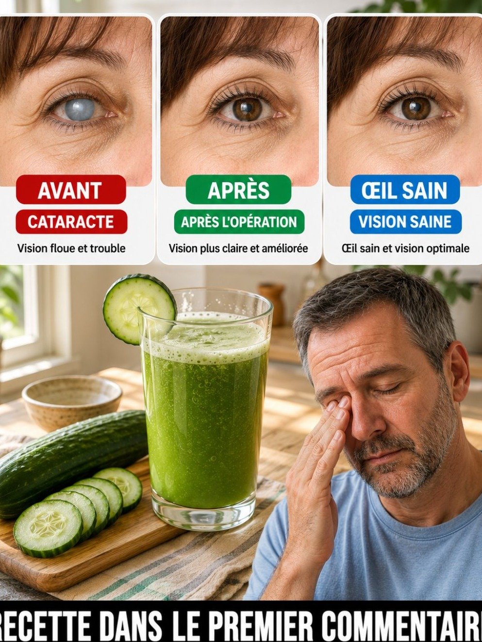 Le Secret Insoupçonné du Concombre : Cette Boisson Simple Peut Révolutionner la Santé de Vos Yeux !