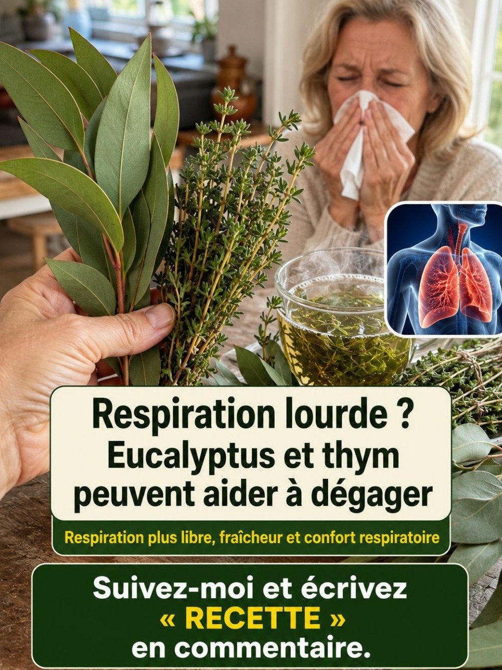 Nez Bouché, Poitrine Lourde ? Cette Infusion Naturelle À L'Eucalyptus & Au Thym Va VOUS SAUVER (Respirez ENFIN !)