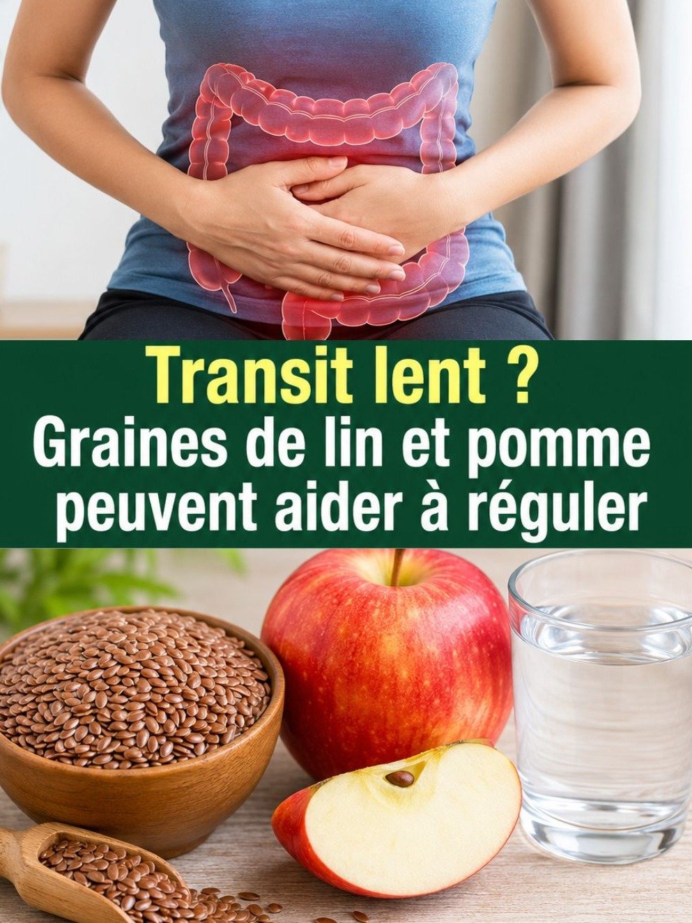Ventre Gonflé et Transit Bloqué ? Découvrez LA Recette Simple aux Graines de Lin et Pomme Qui Va Tout Changer en 24h !