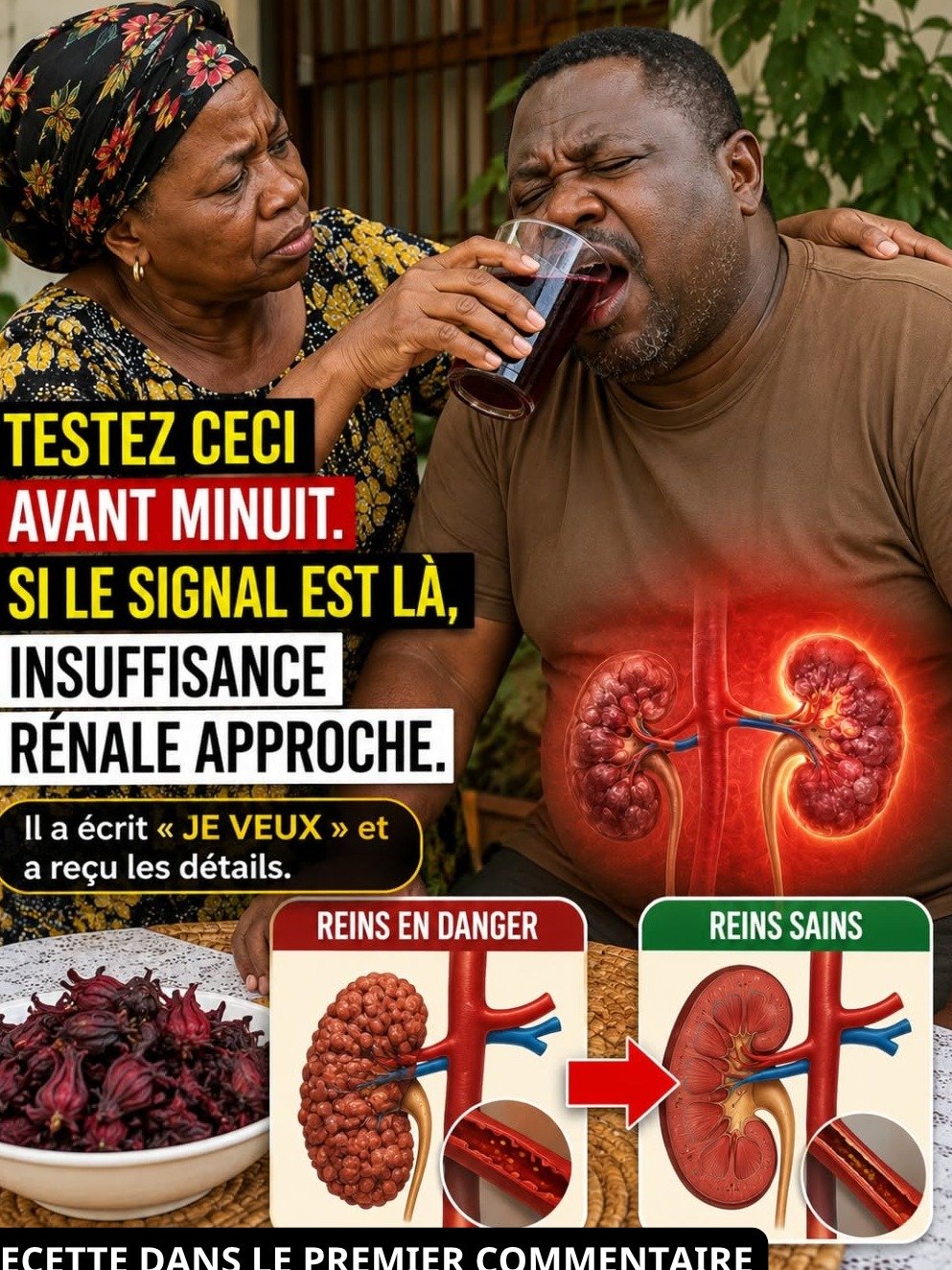 Effacez vos reins en une nuit : La boisson rouge que personne ne vous a révélée