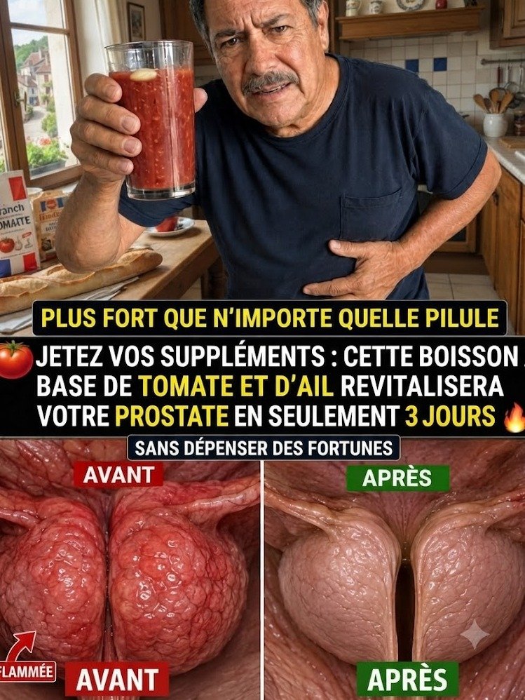 Le secret à 2€ pour une prostate en pleine forme ? Découvrez la boisson tomate-ail que personne ne vous dit !