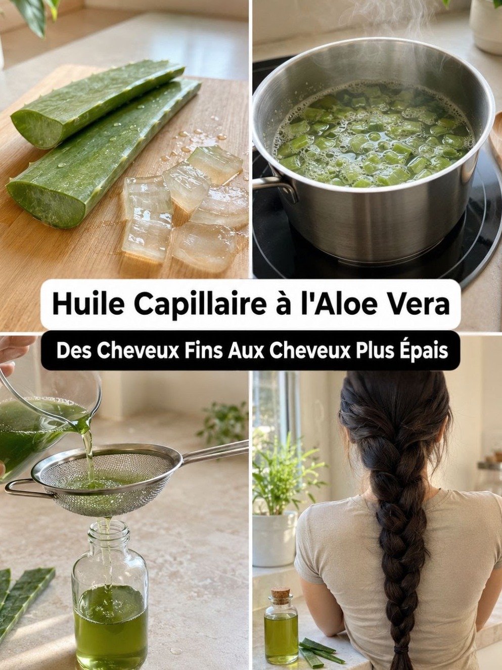 Le Secret Viral pour des Cheveux de Rêve : Cette Huile Maison à l'Aloe Vera Va TOUT Changer !