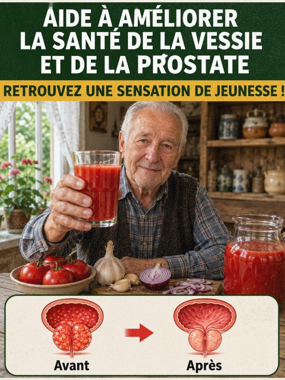 Le Secret Insoupçonné : Cette Boisson Simple à la Tomate et à l'Ail Peut VRAIMENT Changer Votre Confort Urinaire Après 50 Ans !