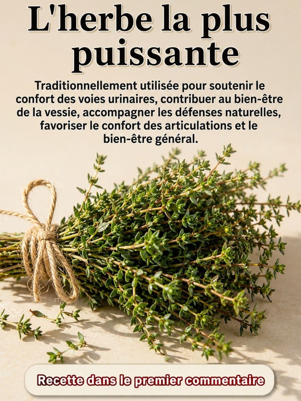Le Secret Millénaire du Thym : 7 Bienfaits Incroyables que Personne Ne Vous Dit (Remèdes Maison Infaillibles !)